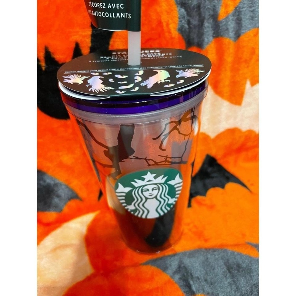 Starbucks Halloween Glow in‎ the Dark Tumbler new